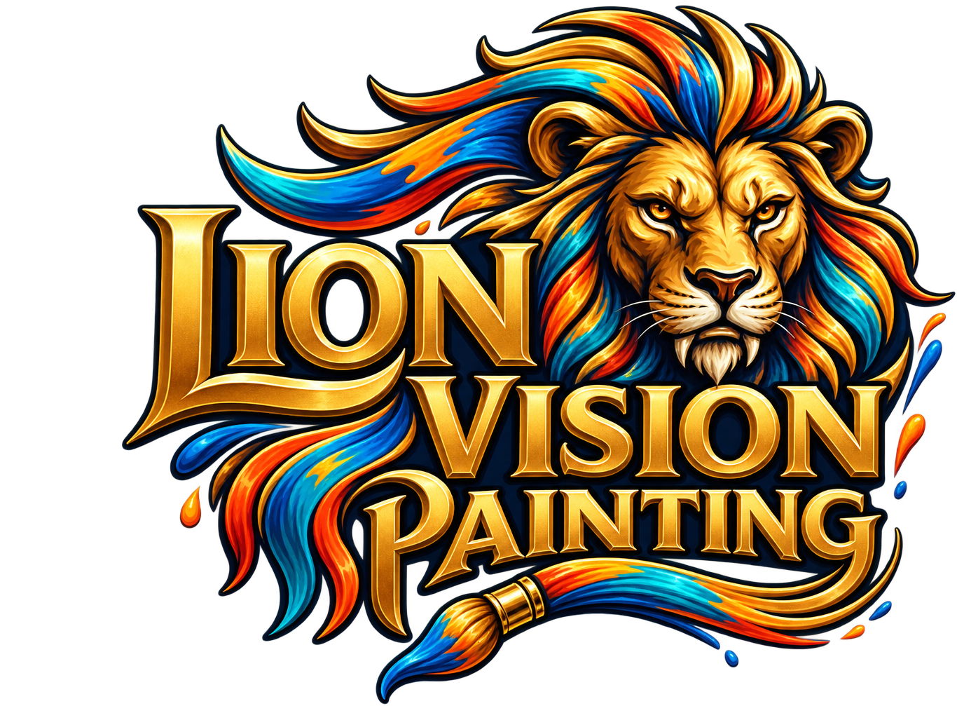 Lion Vision Painting